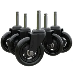 Desire2 Datatilbehør|Ergonomi|Gummihjul for kontorstoler 5-pk. 22 mm