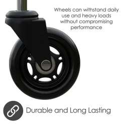 Desire2 Datatilbehør|Ergonomi|Gummihjul for kontorstoler 5-pk. 22 mm