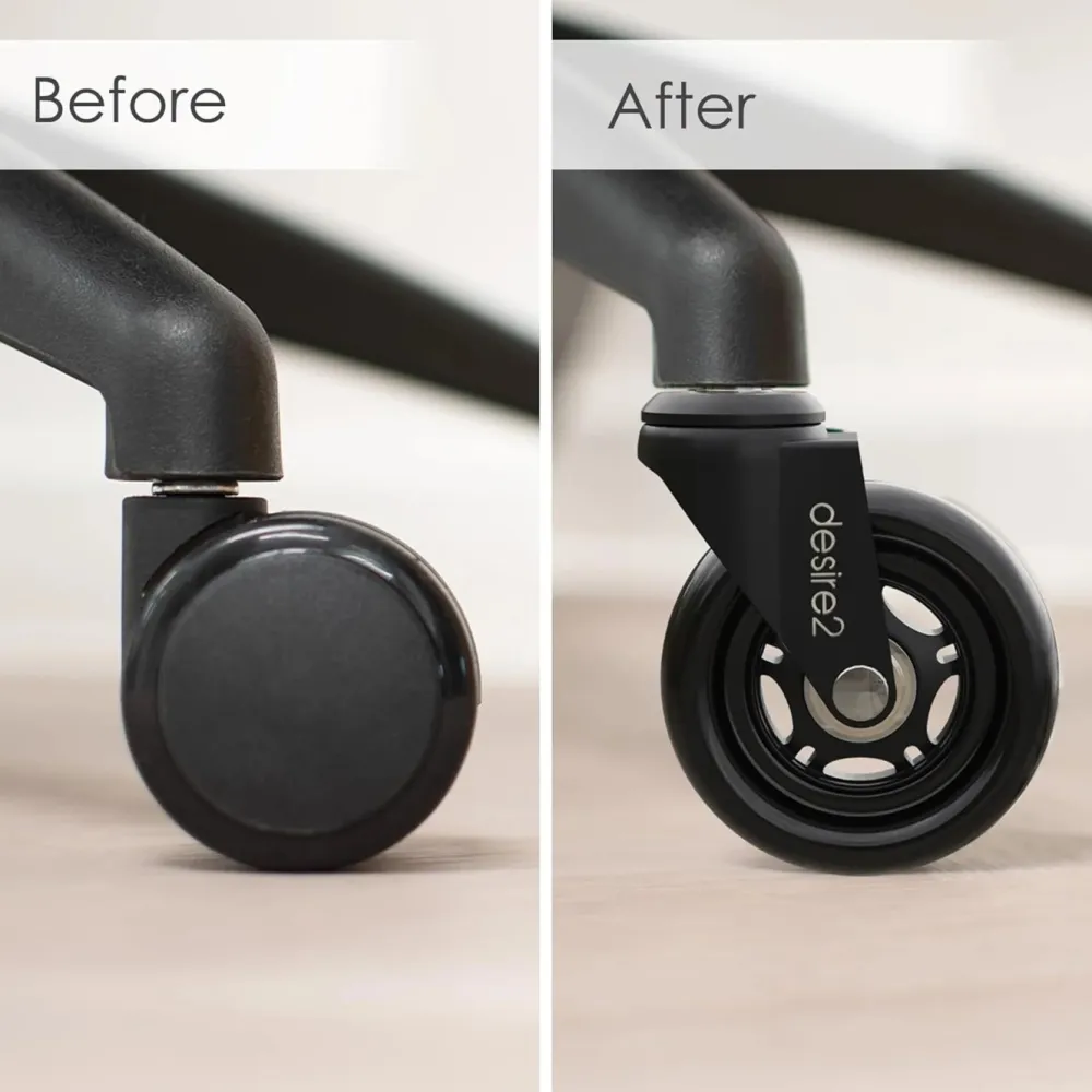 Desire2 Datatilbehør|Ergonomi|Universalhjul for kontorstoler 5-pk.