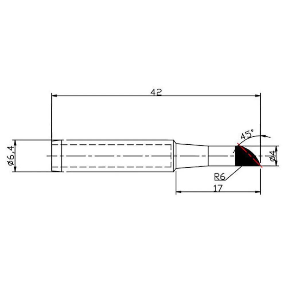Dibotech Verktøy|Loddespiss til 40570, 40745 og 40746 4,0 mm