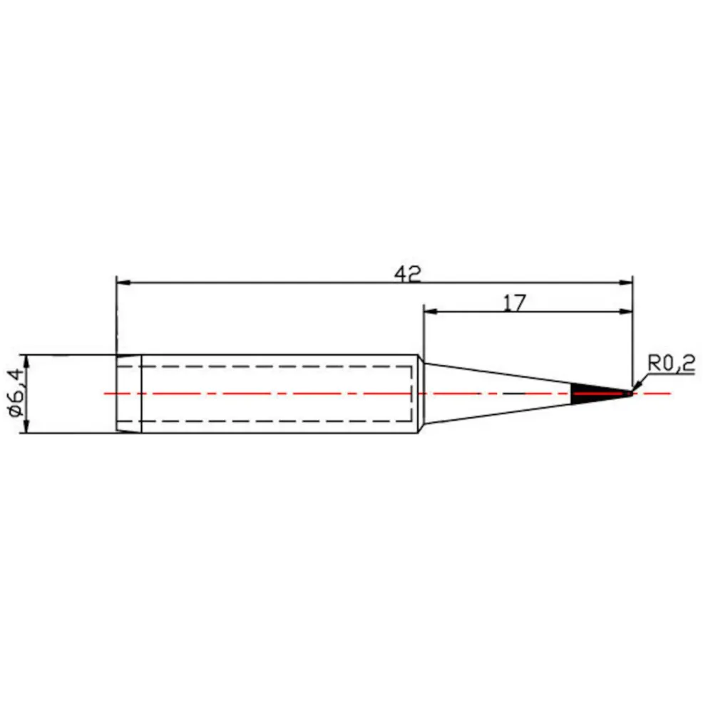 Dibotech Verktøy|Loddespiss til 40570, 40745 og 40746 0,5 mm