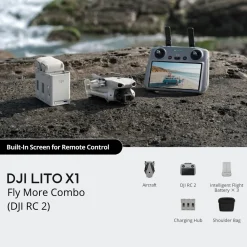 DJI Fritid|Droner|Lito X1 Fly More Combo kameradrone RC 2