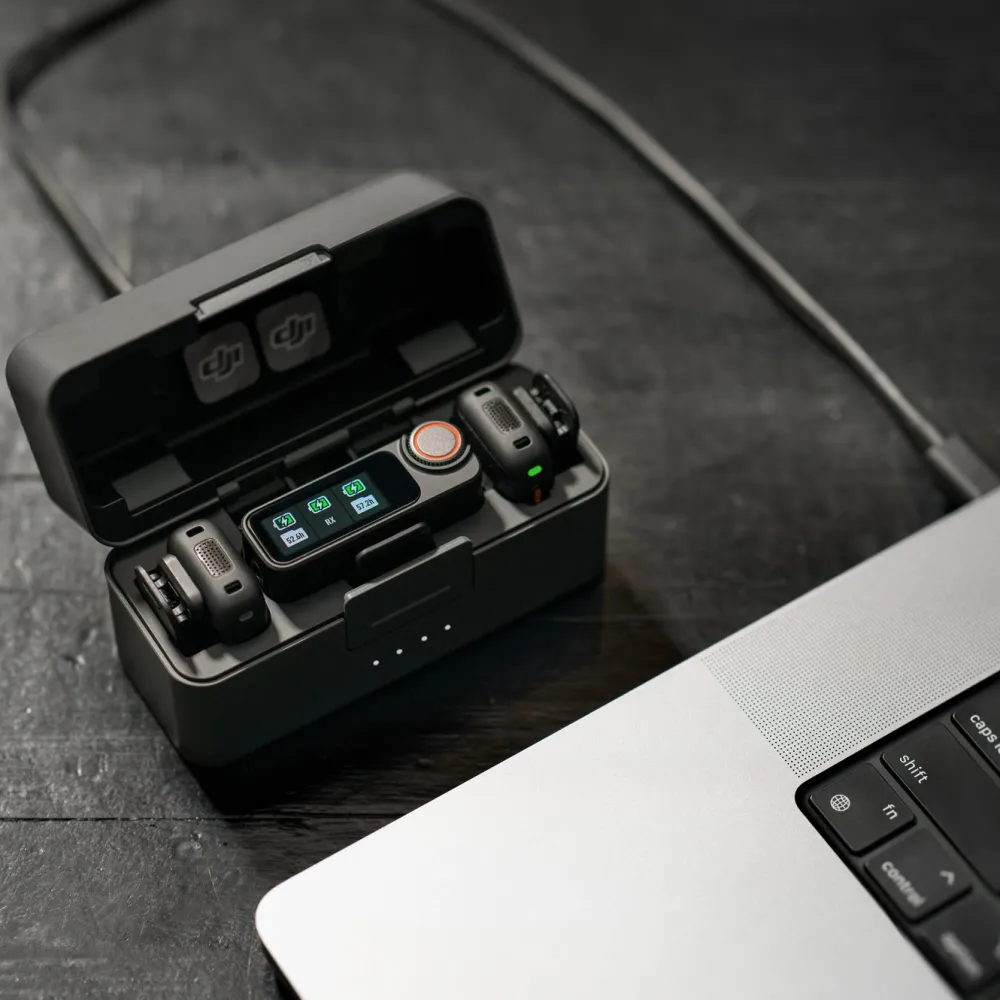 DJI Mikrofoner|Mic 3 trådløst mikrofonsett 2 TX + 1 RX + ladeetui