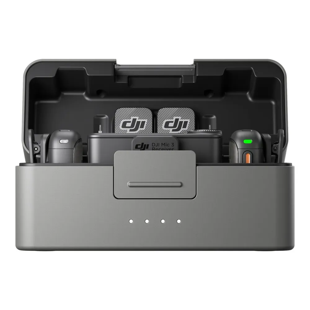 DJI Mikrofoner|Mic 3 trådløst mikrofonsett 2 TX + 1 RX + ladeetui