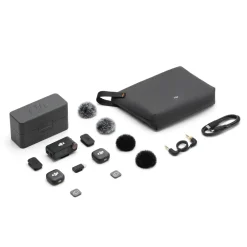 DJI Mikrofoner|Mic 3 trådløst mikrofonsett 2 TX + 1 RX + ladeetui