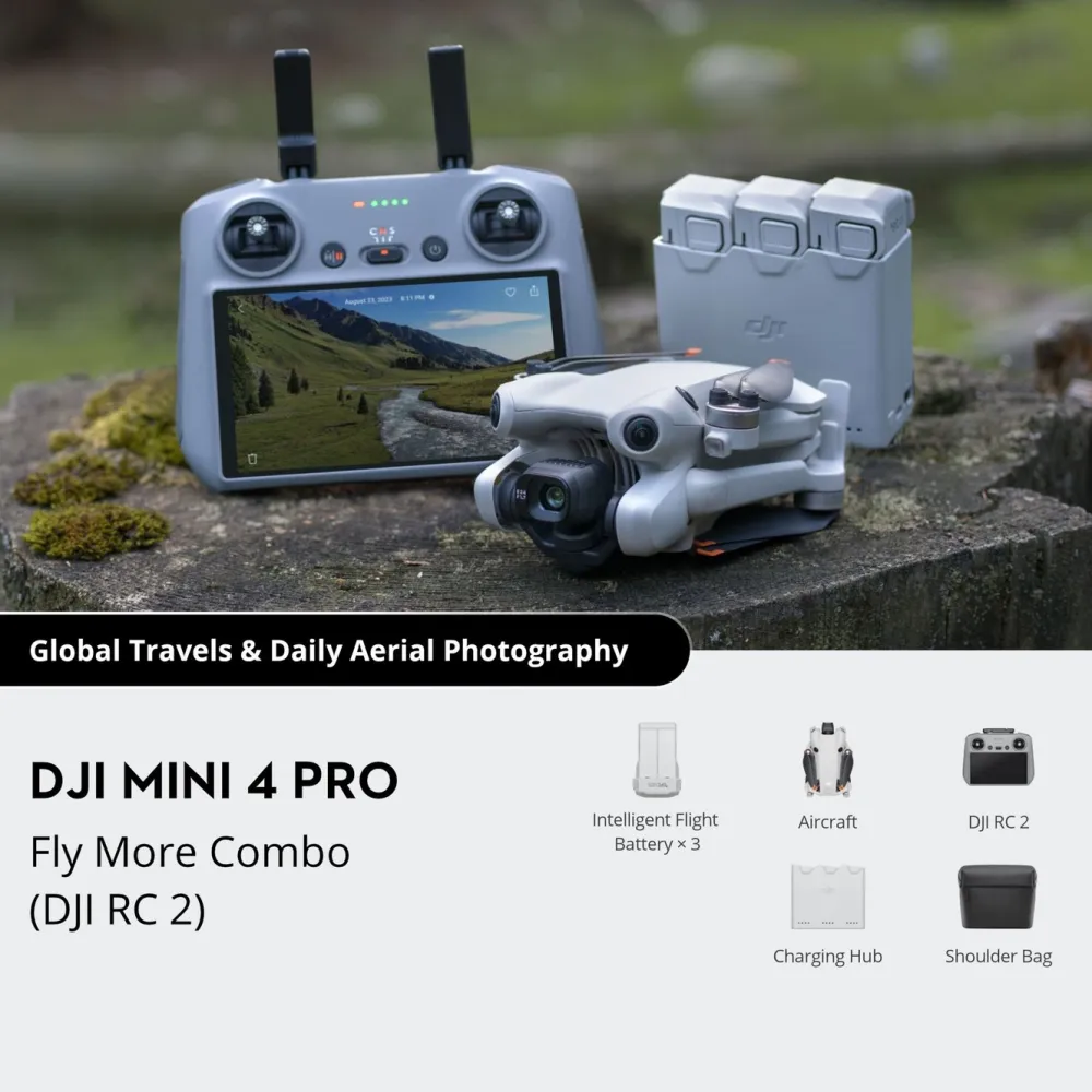 DJI Fritid|Droner|Mini 4 Pro Fly More Combo