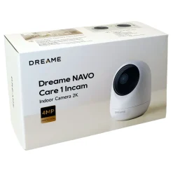 Dreame Kameraovervåking|NAVO Care 1 InCam innendørskamera med 2K og 360° rotasjon Hvit