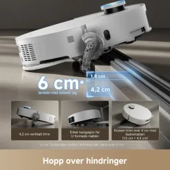 Dreame Rengjøring|Robotstøvsuger|X50 Ultra Robotstøvsuger Hvit