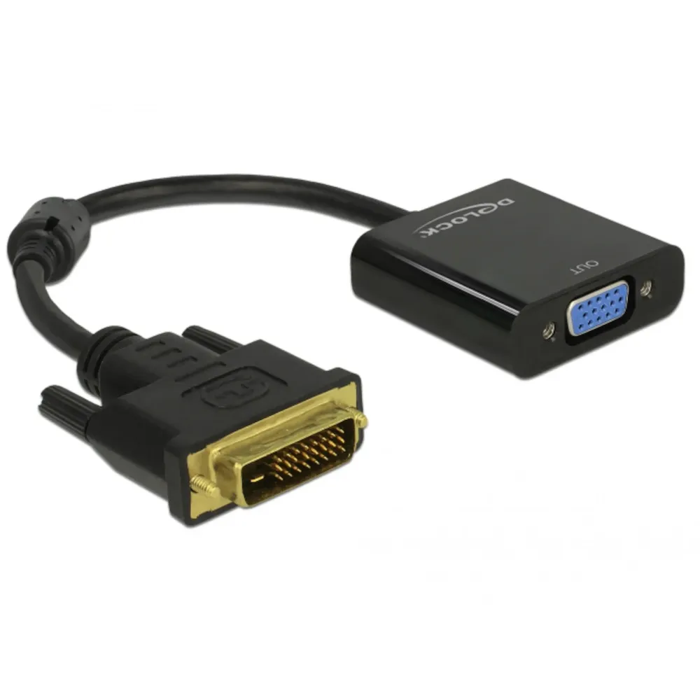 Kjell Kabler Til Datamaskin|Kabler Og Adaptere|DVI-D til VGA-adapter