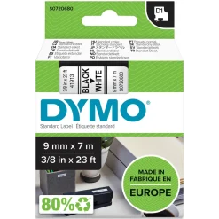 Dymo Merking|D1-merketape 9 mm Hvit
