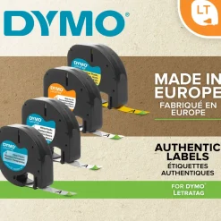 Dymo Merking|Letratag merketape av papir 12 mm
