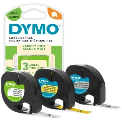 Dymo Kalkulator|Makuleringsmaskiner|Letratag merketape 3-pakk