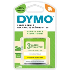 Dymo Kalkulator|Makuleringsmaskiner|Letratag merketape 3-pakk