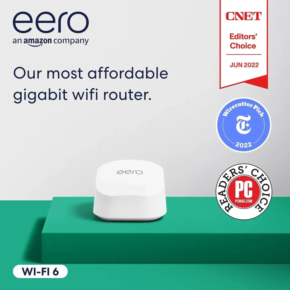 eero Mesh|Wifi-Routere|6+ AX3000 Wifi 6 mesh-ruter 1-pk.