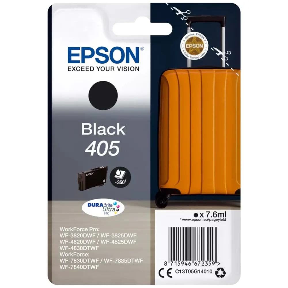 Epson Skrivere Og Tilbehør|405 DURABrite Ultra blekkpatron Svart