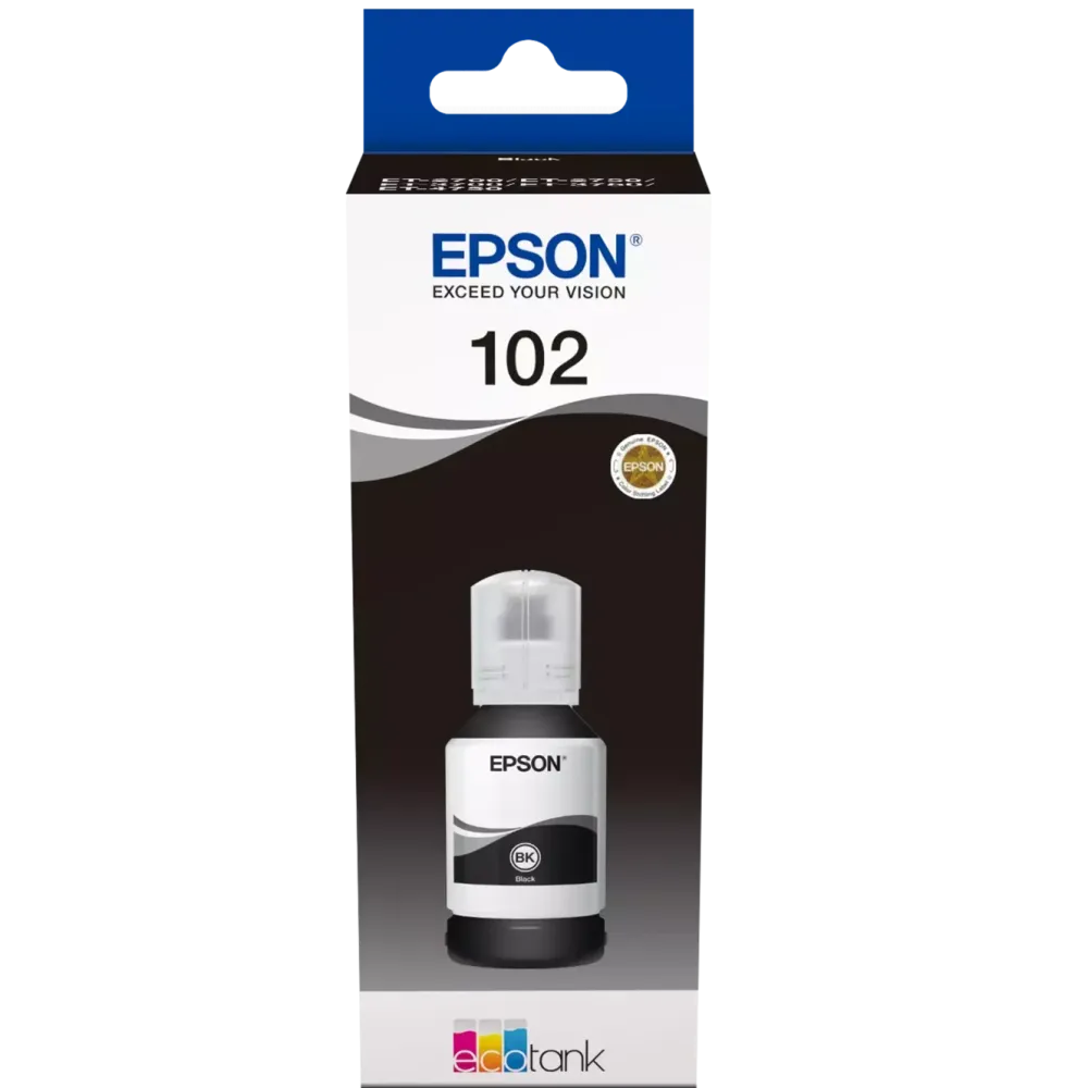 Epson Skrivere Og Tilbehør|102 EcoTank blekkflaske 127 ml