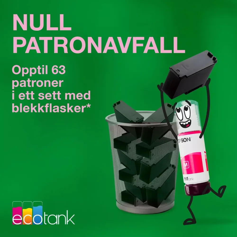 Epson Skrivere Og Tilbehør|104 EcoTank blekkflaske 65 ml Svart