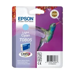 Epson Skrivere Og Tilbehør|T0805 Blekkpatron - Lys cyan