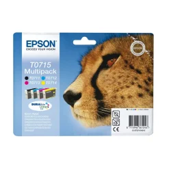 Epson Skrivere Og Tilbehør|T0715 Blekkpatron 4-pk.