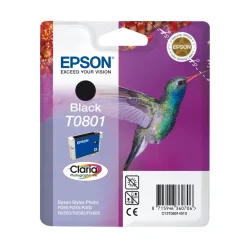 Epson Skrivere Og Tilbehør|T0801 Blekkpatron - Svart