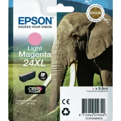 Epson Skrivere Og Tilbehør|T2433 Blekkpatron XL Lys magenta