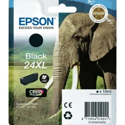Epson Skrivere Og Tilbehør|T2431 Blekkpatron XL Svart