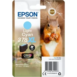 Epson Skrivere Og Tilbehør|T378 XL Blekkpatron - Lys cyan