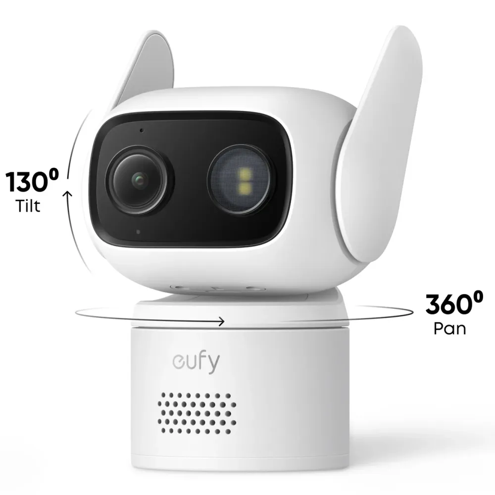 Eufy Alarmsystemer|Skimmingsbeskyttelse|C31 Overvåkningskamera med 360° panorering