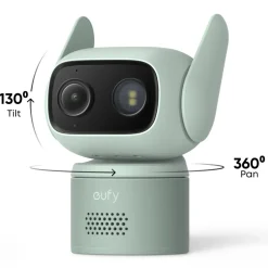 Eufy Alarmsystemer|Skimmingsbeskyttelse|C31 Overvåkningskamera med 360° panorering