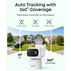 Eufy Alarmsystemer|Skimmingsbeskyttelse|C31 Overvåkningskamera med 360° panorering