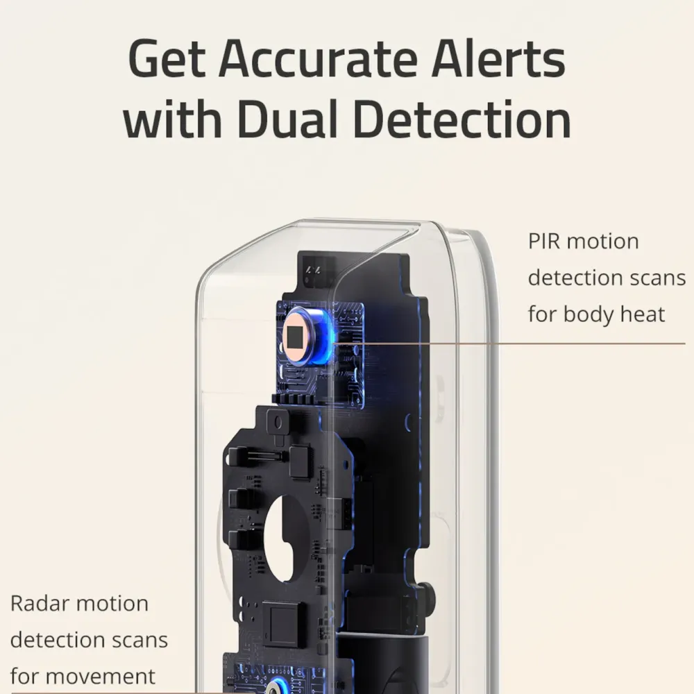 Eufy Smart Dørklokke|Smart Dørklokke|Dual Video Doorbell 2K Dørklokke med basestasjon