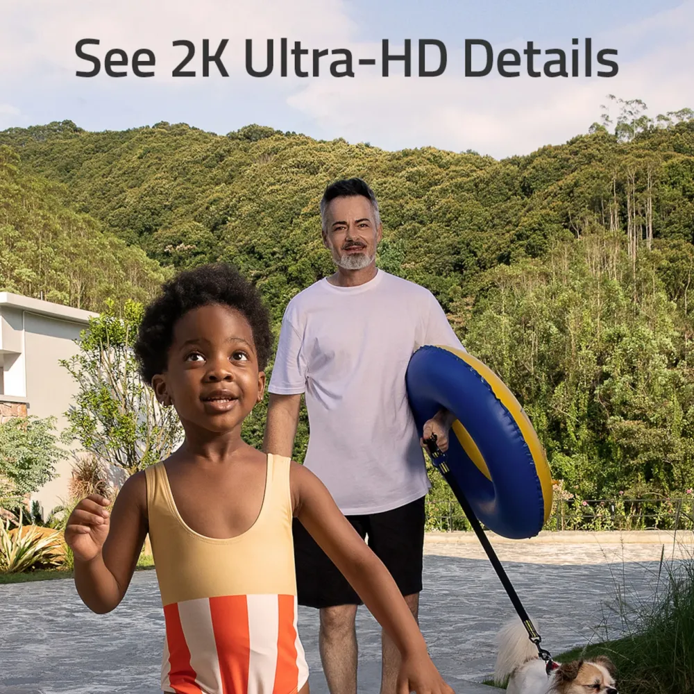 Eufy Smart Dørklokke|Smart Dørklokke|Dual Video Doorbell 2K Dørklokke med basestasjon
