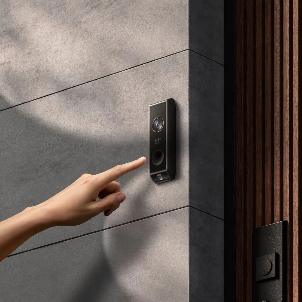 Eufy Smart Dørklokke|Smart Dørklokke|Dual Video Doorbell 2K Dørklokke med basestasjon