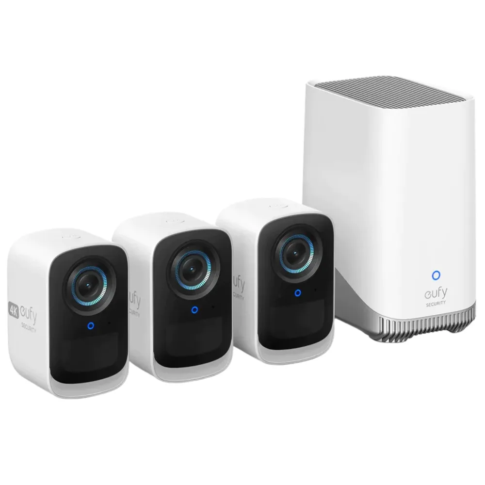 Eufy Kameraovervåking|Cam 3C Overvåkingssystem 3-pack