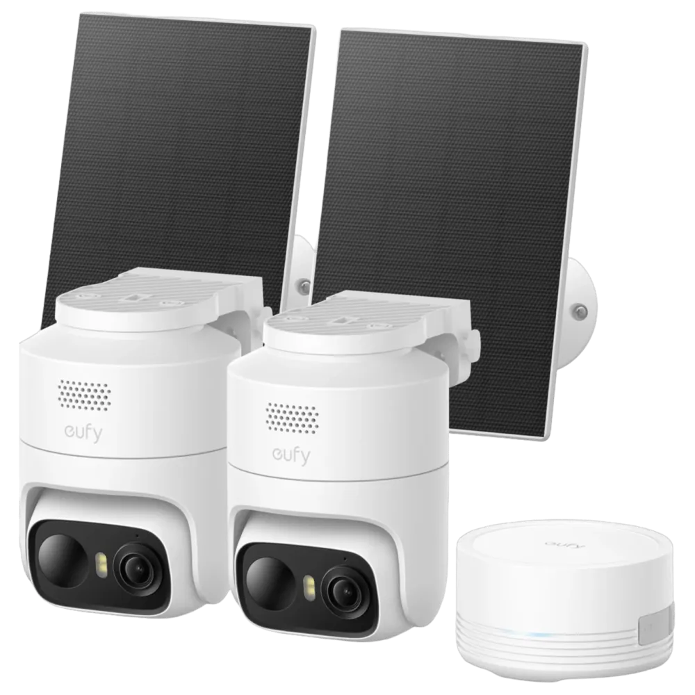 Eufy Kameraovervåking|Cam C37 overvåkningskamera + HomeBase Mini 2-pack
