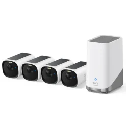 Eufy Alarmsystemer|Skimmingsbeskyttelse|Cam E40 Overvåkingssystem 4-pack