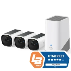 Eufy Kameraovervåking|Cam E40 Overvåkingssystem 3-pack