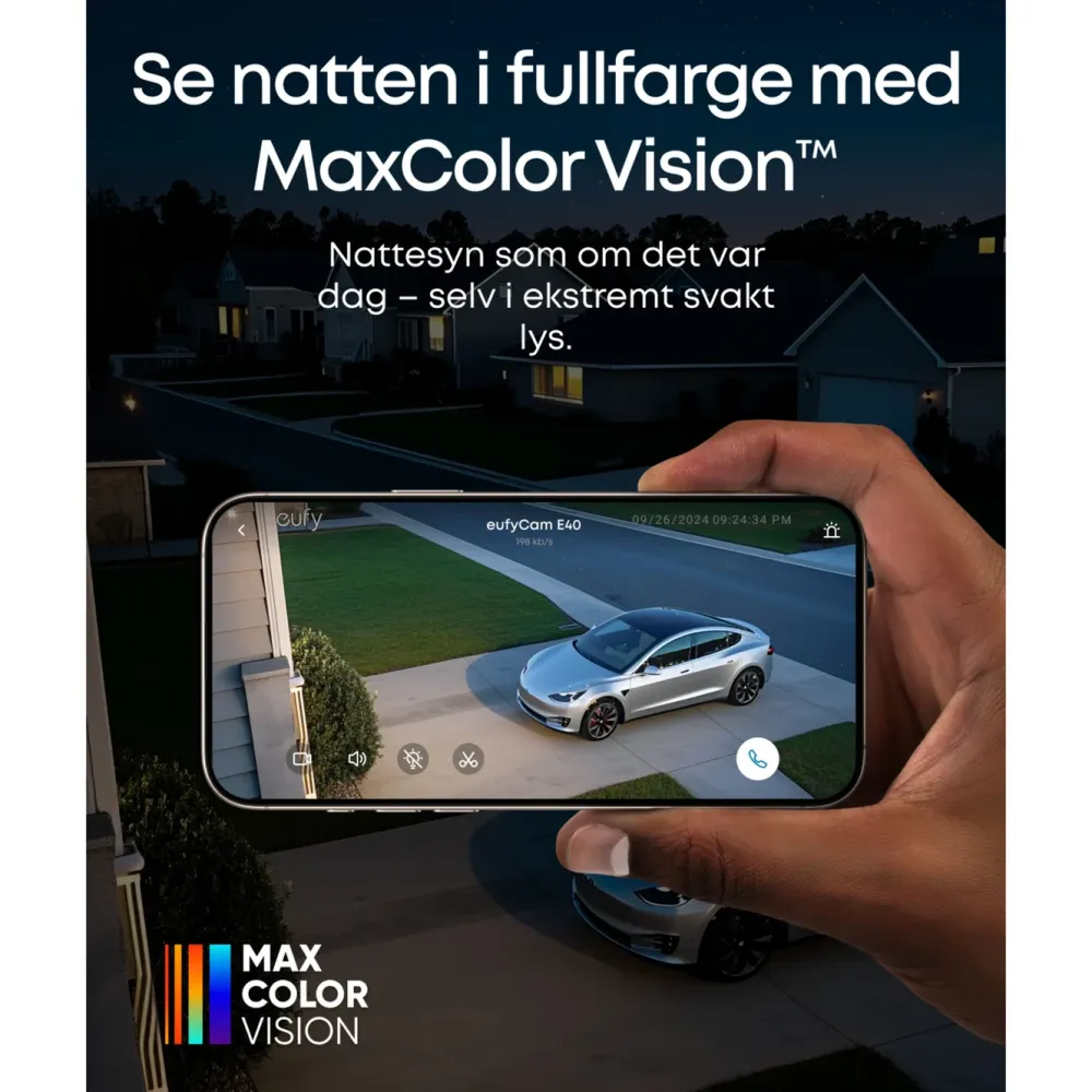 Eufy Kameraovervåking|Cam E40 Overvåkingssystem 3-pack