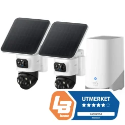 Eufy Kameraovervåking|Cam S4 Overvåkingssystem med solpanel 2-pack