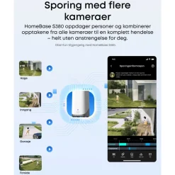 Eufy Kameraovervåking|Cam S4 Overvåkingssystem med solpanel 2-pack