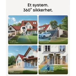 Eufy Kameraovervåking|Cam S4 Overvåkingssystem med solpanel 2-pack