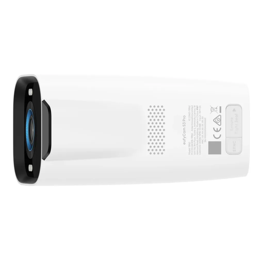 Eufy Kameraovervåking|Cam S3 Pro Ekstra kamera med solpanel