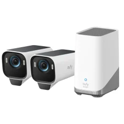 Eufy Kameraovervåking|Cam S3 Pro Overvåkingssystem med solpanel 2-pack