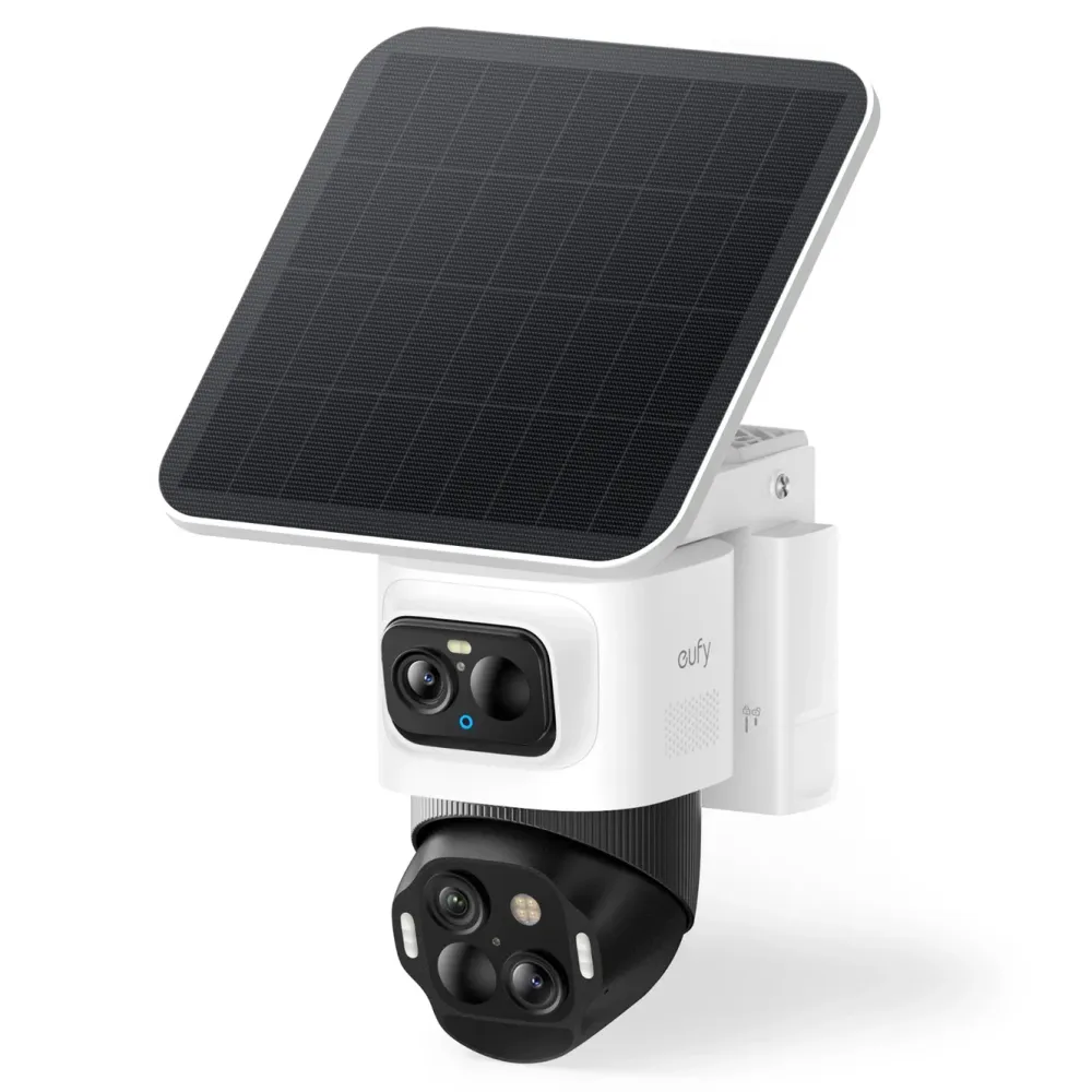 Eufy Kameraovervåking|Cam S4 Solo 3-i-1 overvåkingskamera med solpanel