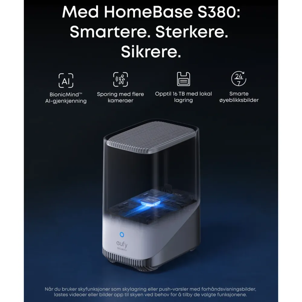Eufy Kameraovervåking|Cam S4 Solo 3-i-1 overvåkingskamera med solpanel