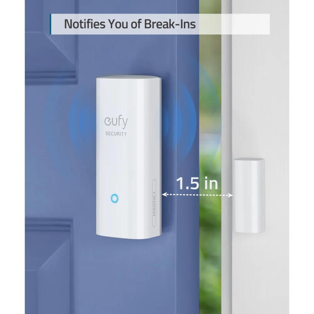 Eufy Smarte Sensorer|Smarte Alarmer|Security Dør- og vindussensor