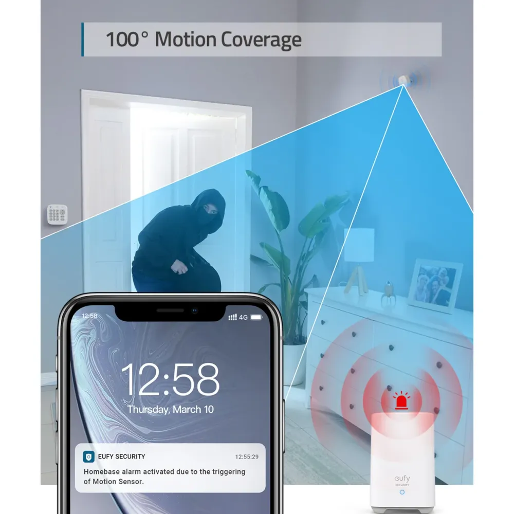 Eufy Alarmsystemer|Smarte Alarmer|Security Hjemmealarm - 5 deler