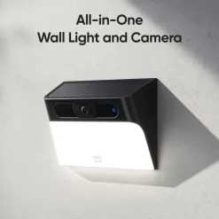 Eufy Kameraovervåking|Solcelledrevet vegglampe med kamera S120