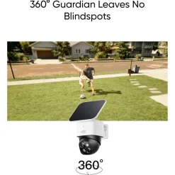 Eufy Kameraovervåking|SoloCam S340 Overvåkingskamera med solpanel