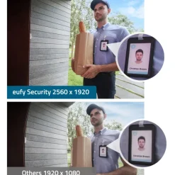 Eufy Smart Dørklokke|Smart Dørklokke|Video Doorbell 2K Add-on